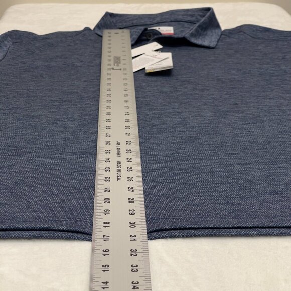 Grand Slam Performance Golf Mens Blue Long Sleeve Polo Shirt XXL UPF 50 New - Picture 9 of 9